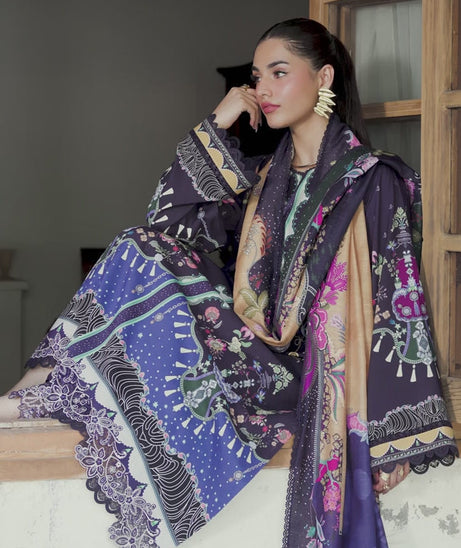 Qalamkar QPrints Unstitched`25 QW#4-A