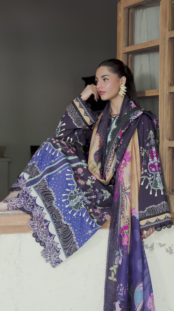 Qalamkar QPrints Unstitched`25 QW#4-A