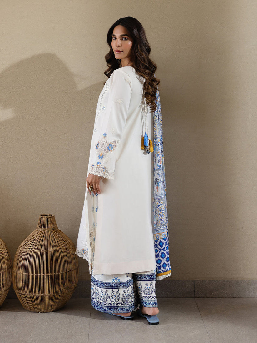 Faiza Faisal Marine Luxury Lawn`25 MIRHA