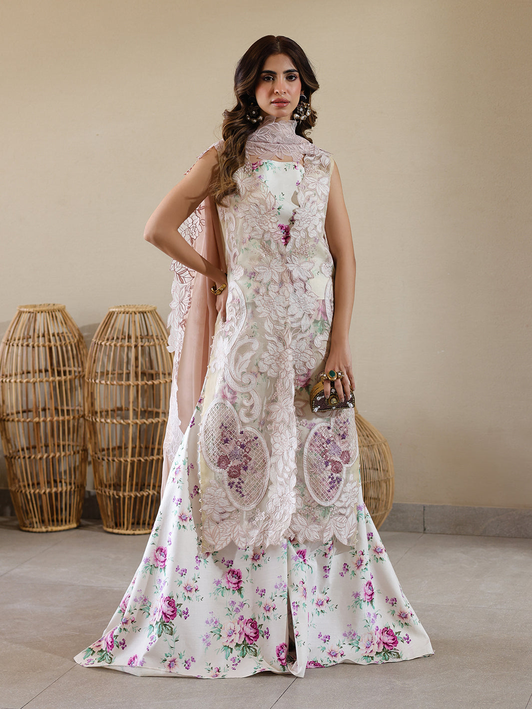 Faiza Faisal Marine Luxury Lawn`25 ELISHA
