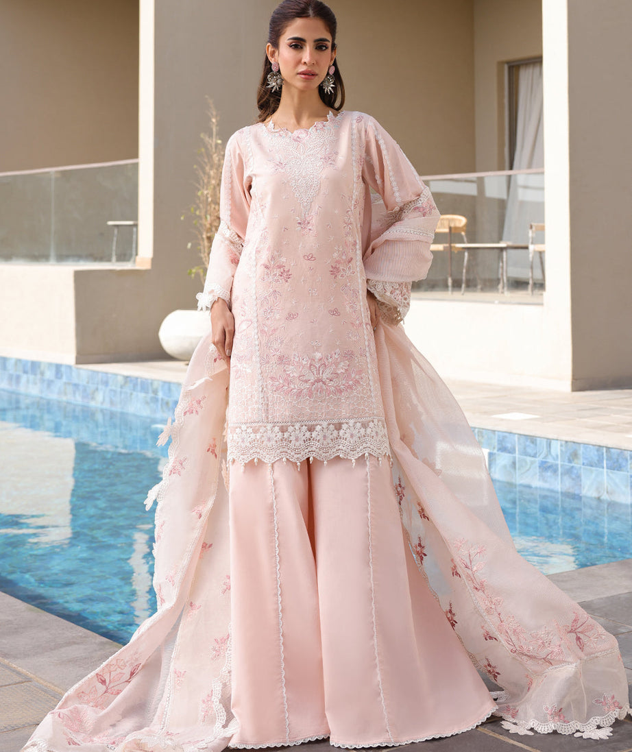 Faiza Faisal Marine Luxury Lawn`25 MARIA