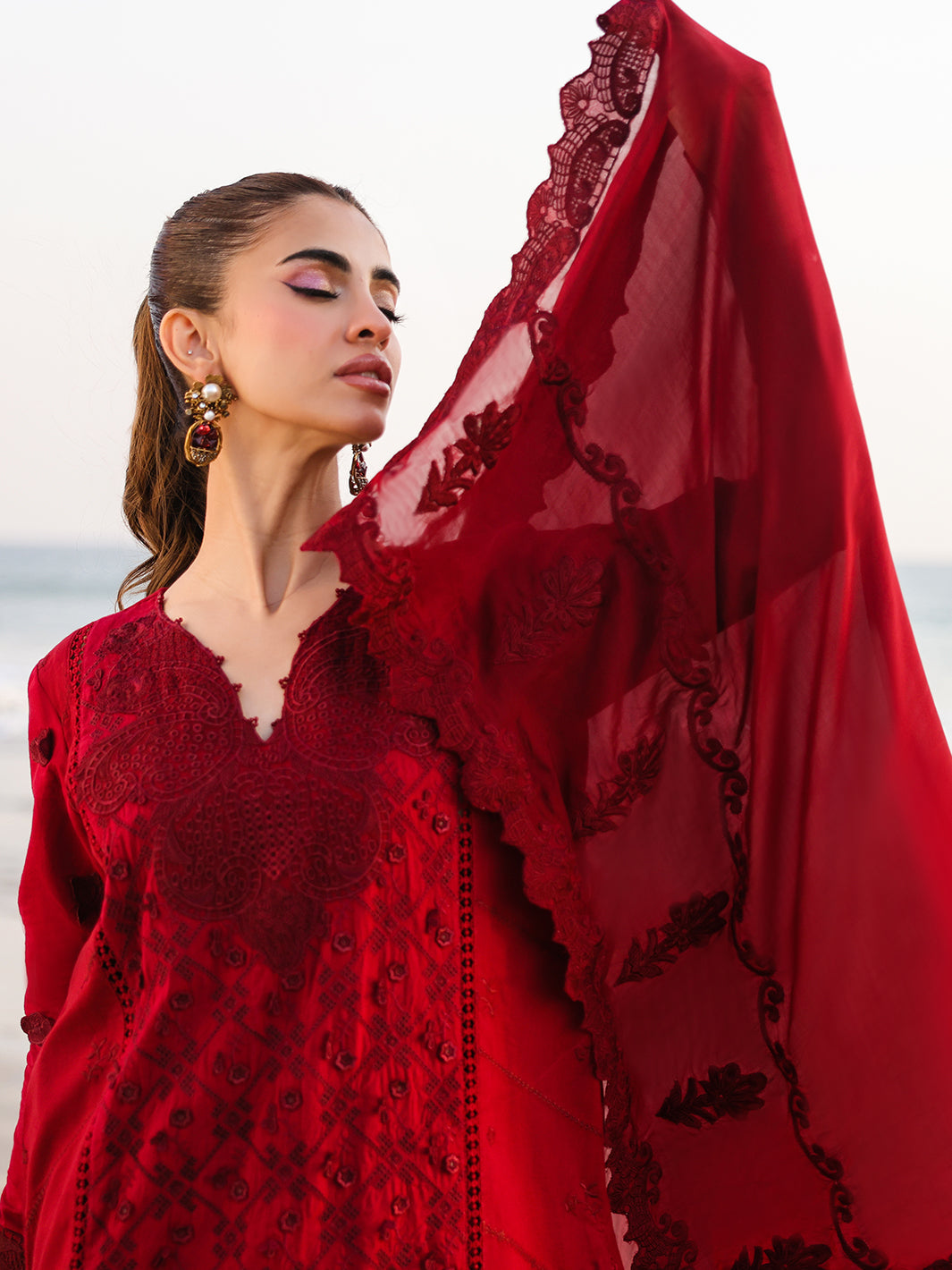 Faiza Faisal Marine Luxury Lawn`25 TARA