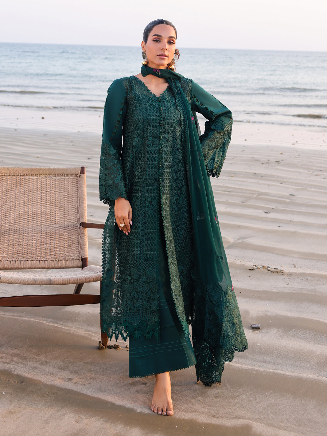 Faiza Faisal Marine Luxury Lawn`25 SOPHIA