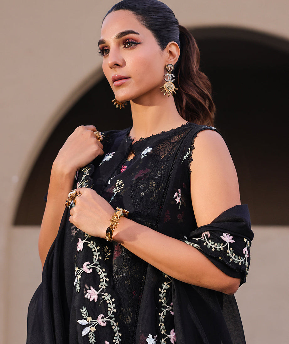 Faiza Faisal Marine Luxury Lawn`25 ELVA