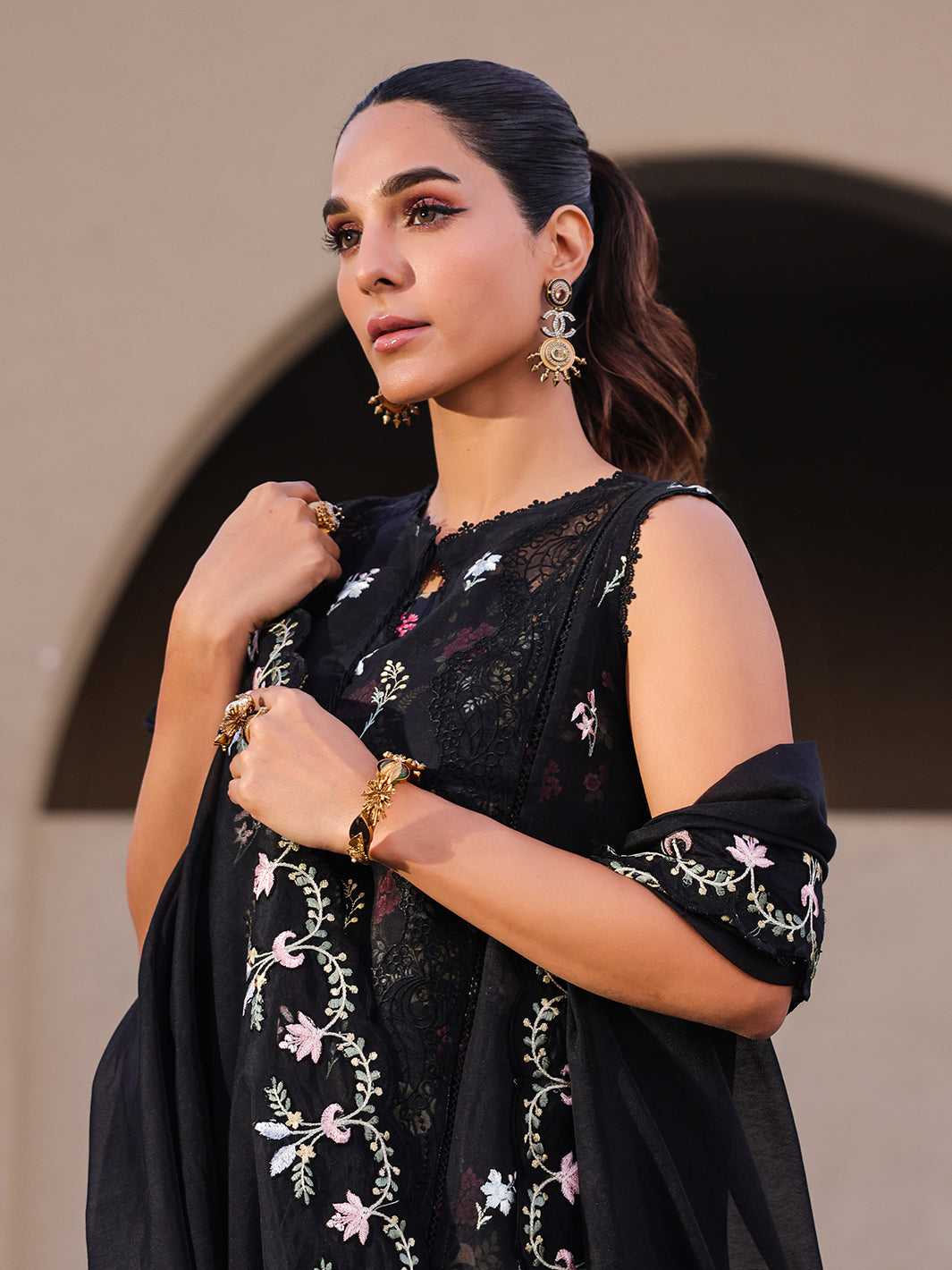 Faiza Faisal Marine Luxury Lawn`25 ELVA