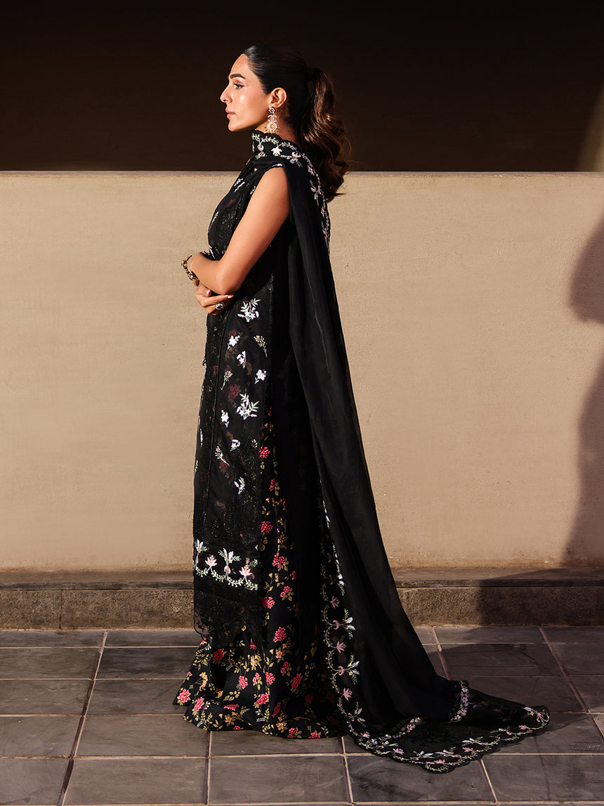 Faiza Faisal Marine Luxury Lawn`25 ELVA