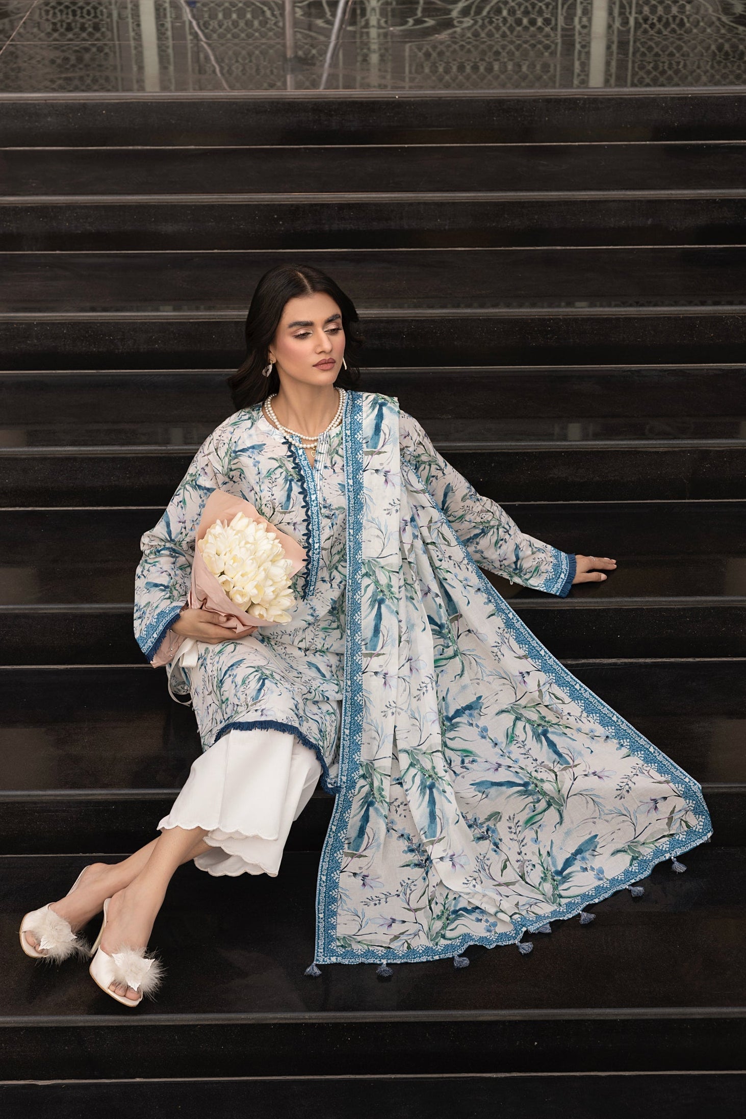 Lakhany Print L/Chiffon`25 LG-MM-261