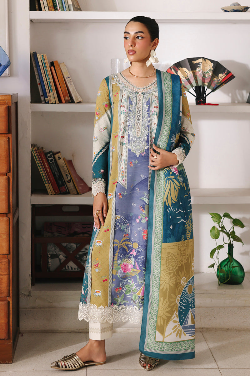Qalamkar QPrints Unstitched`25 QW#10-A