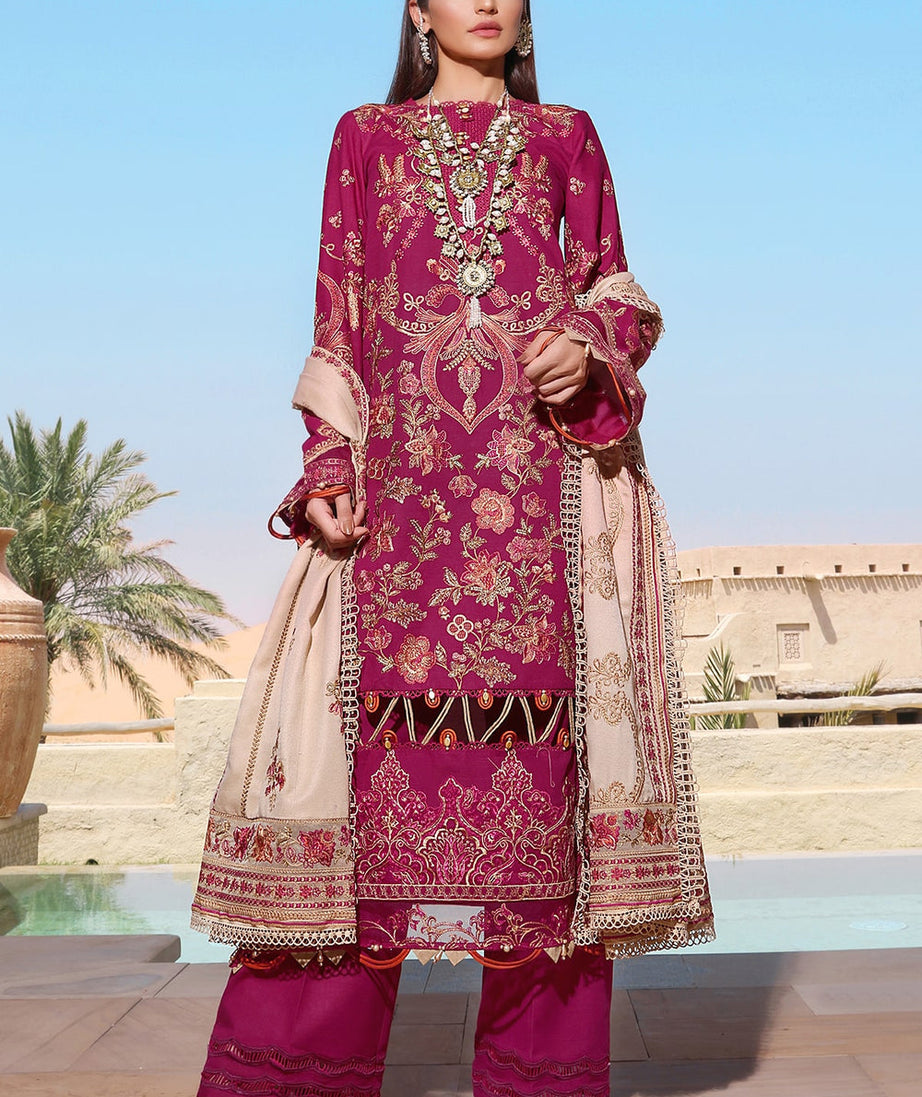 Elaf Luxury Winter Collection'22 ELW#8 (Claret)
