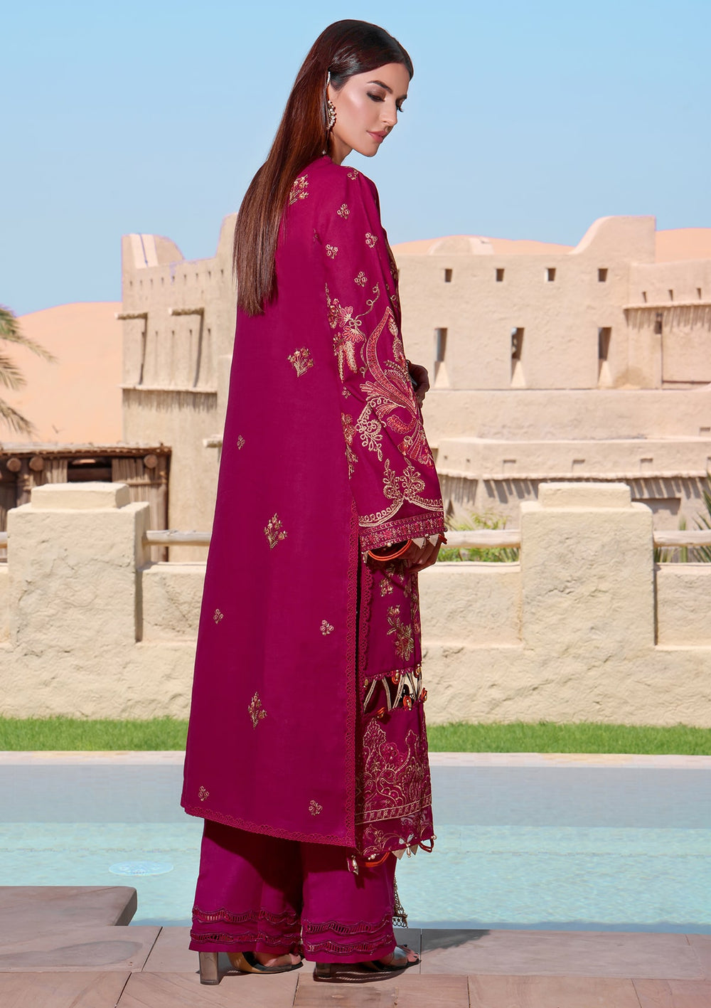 Elaf Luxury Winter Collection'22 ELW#8 (Claret)