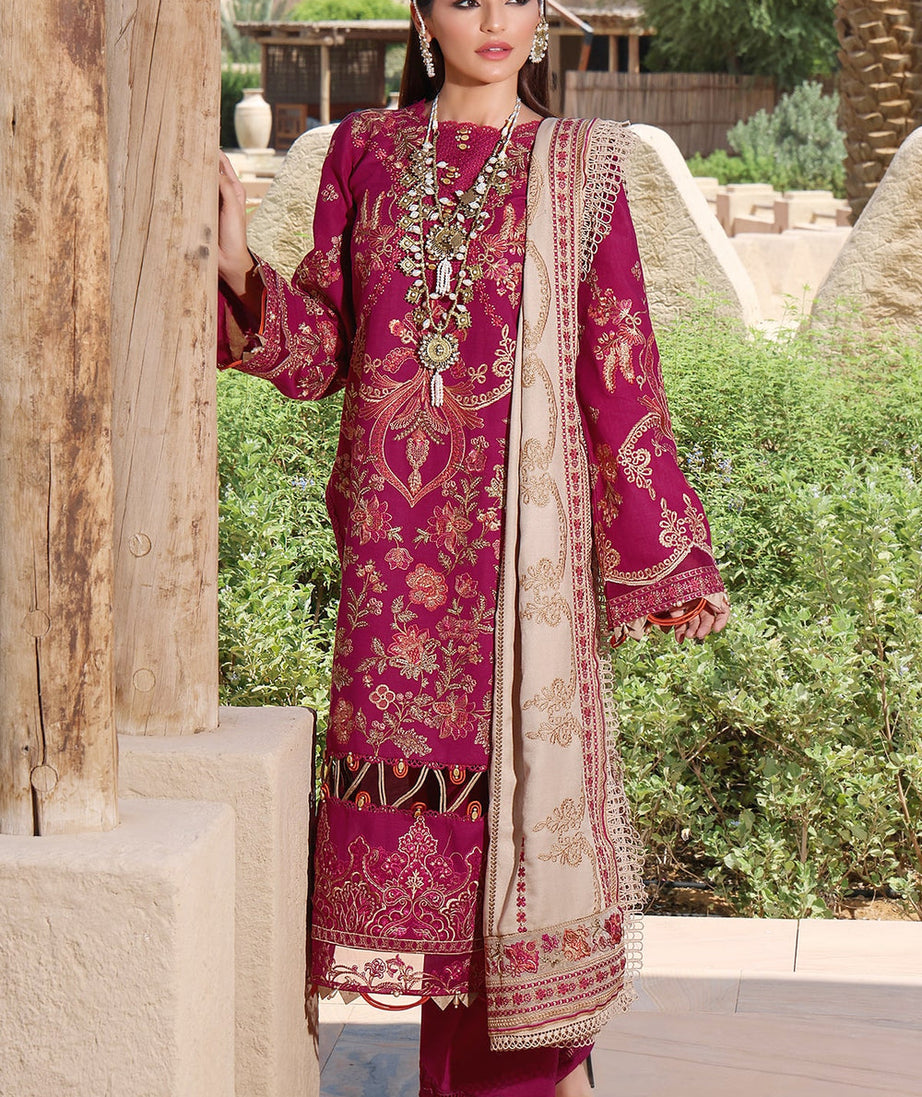 Elaf Luxury Winter Collection'22 ELW#8 (Claret)