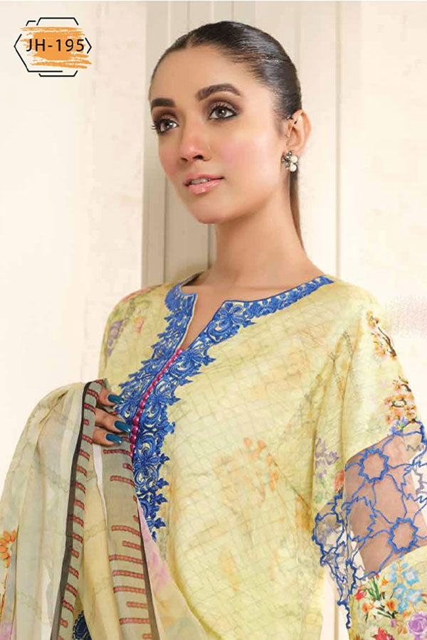 Johra Crystal Emb Slub Linen`20 JH#195