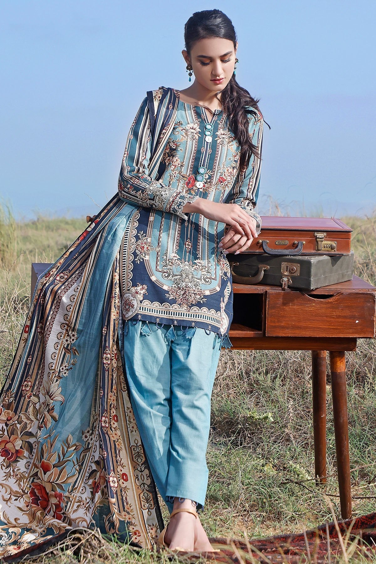 Grande Print Khaddar'21 D#19562 B