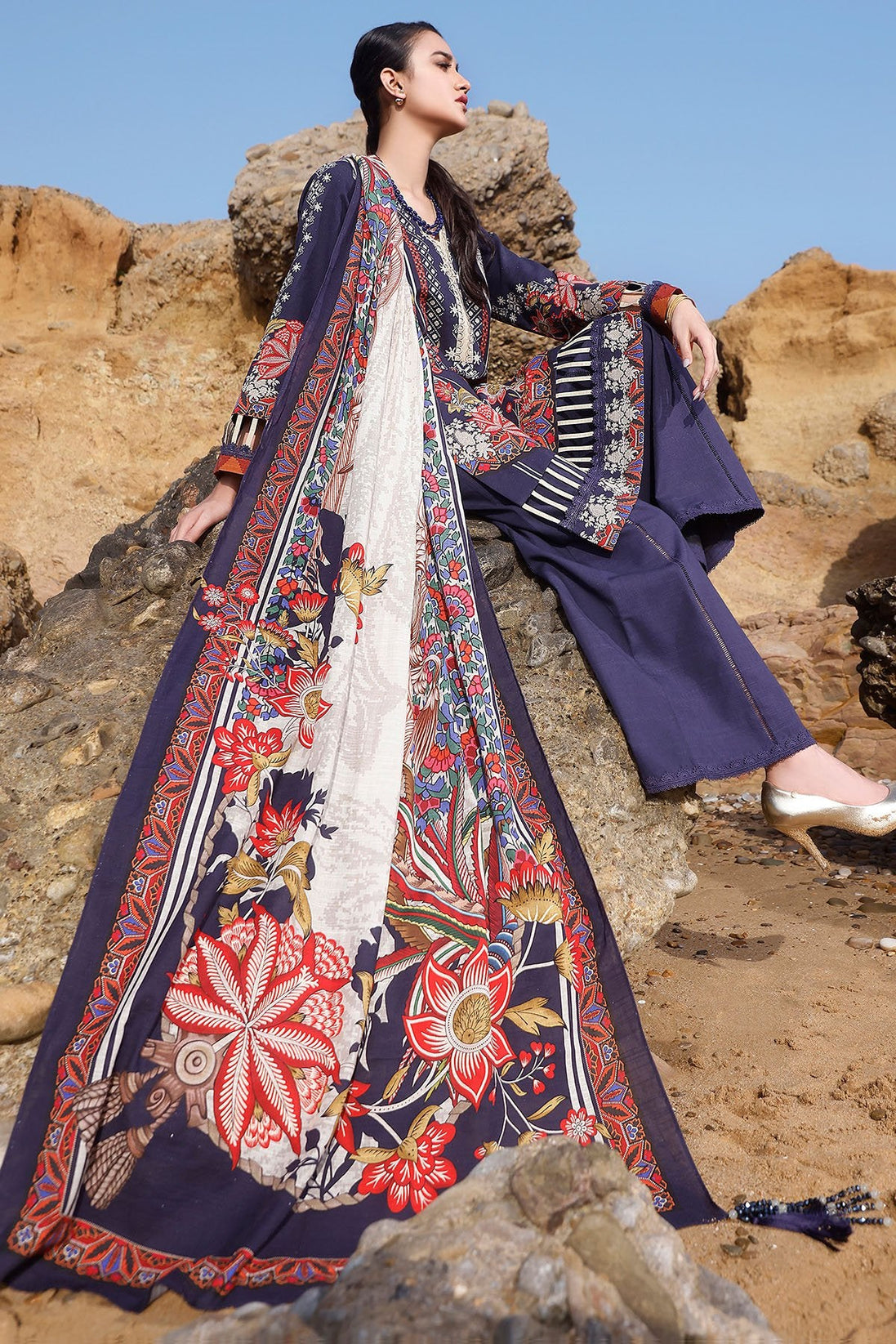 Grande Print Khaddar'21 D#19885 B
