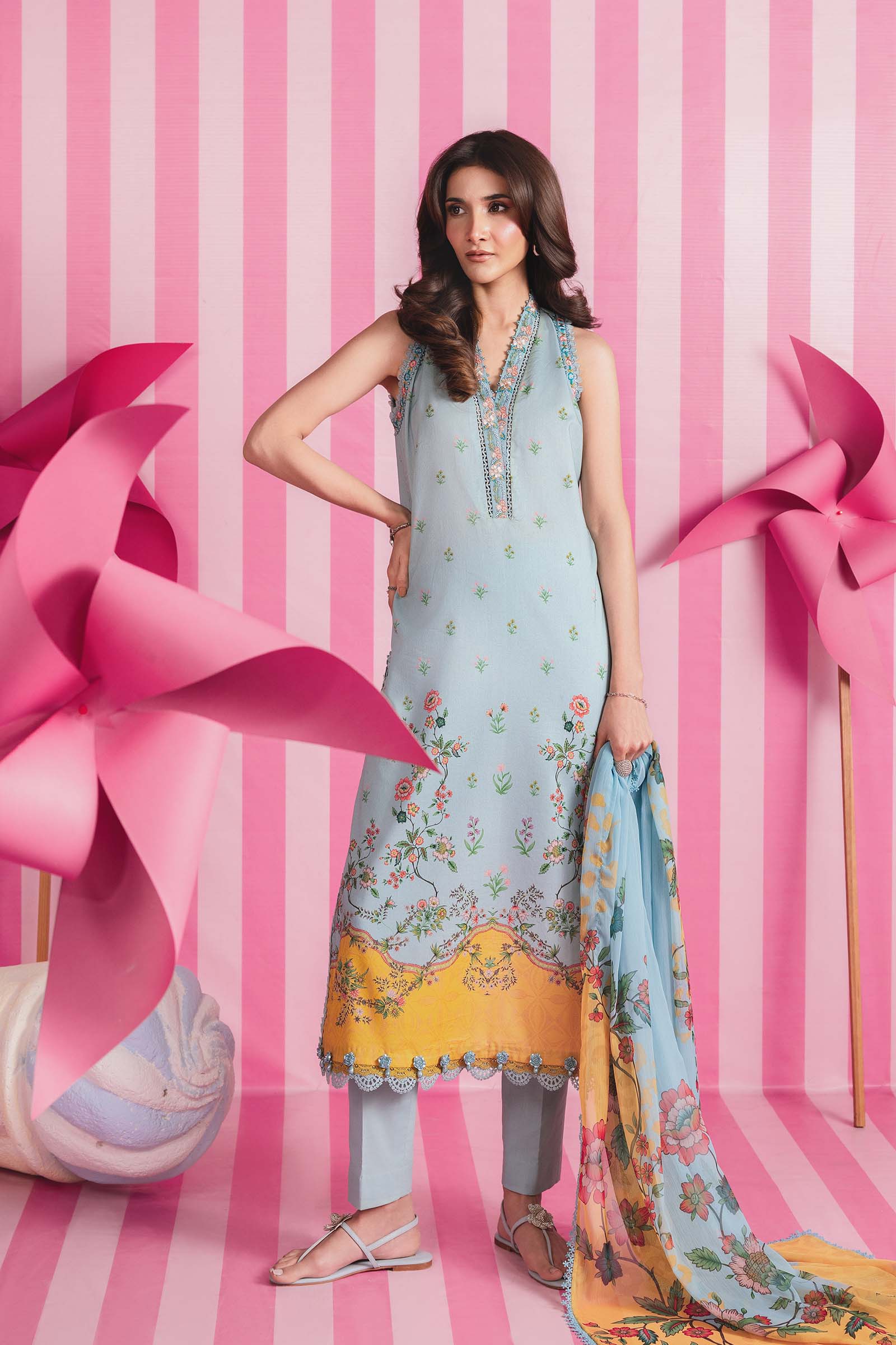 Maria.B M Basics S/S Lawn`26 D#01-B