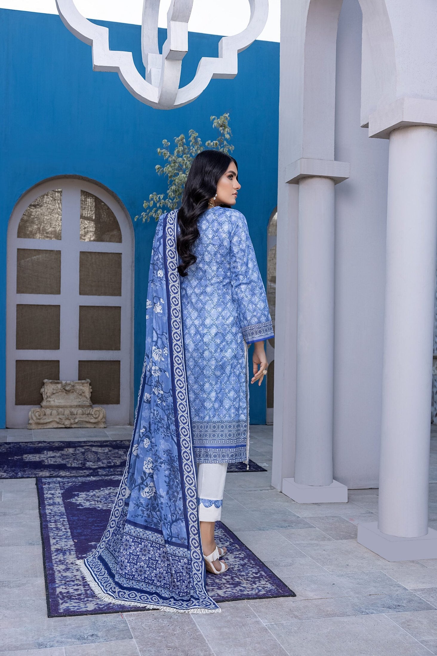 Salina Digital Print Lawn'22 Vol-2 Blue