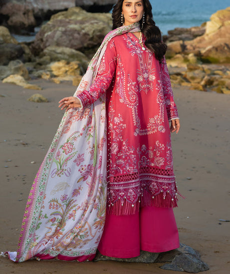 Siraa By SadafFawadkhan Luxury Lawn`26 D#5 (Gulrukh)