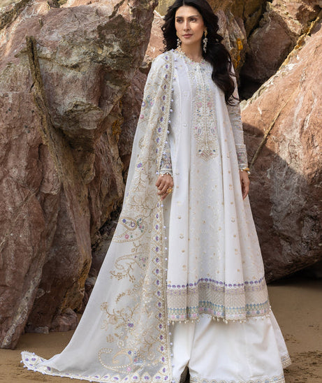 Siraa By SadafFawadkhan Luxury Lawn`26 D#6 (Noor)