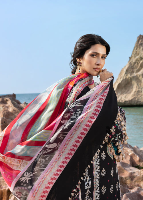 Siraa By SadafFawadkhan Luxury Lawn`26 D#2 (Kohl)