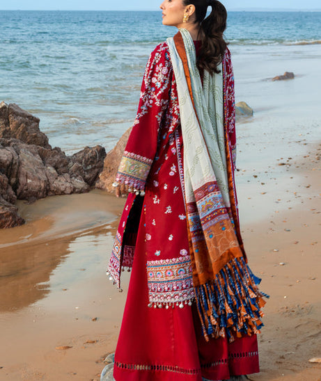 Siraa By SadafFawadkhan Luxury Lawn`26 D#3 (Aatish)
