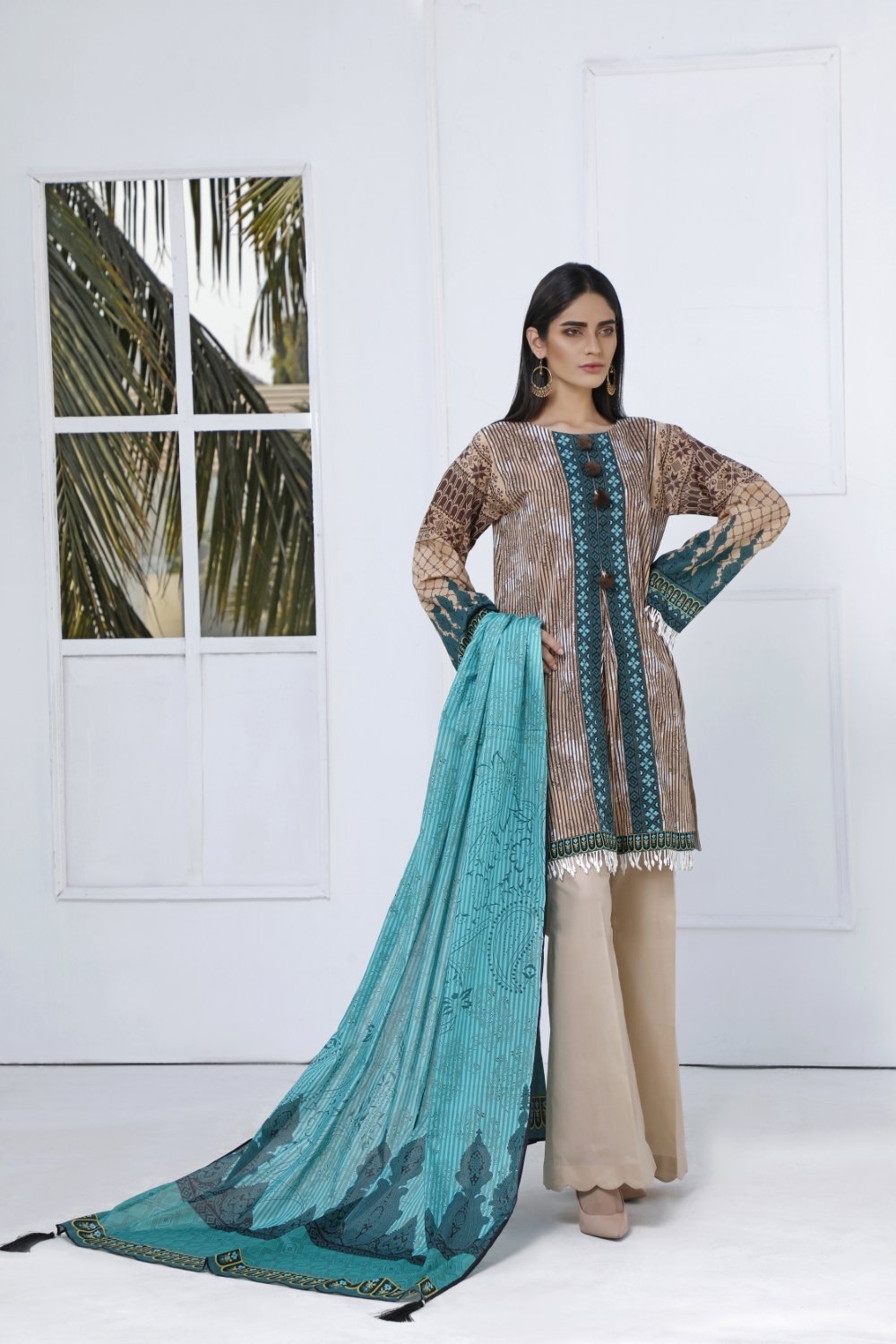 Ittehad Crystal Lawn'21 D # 21111 Green