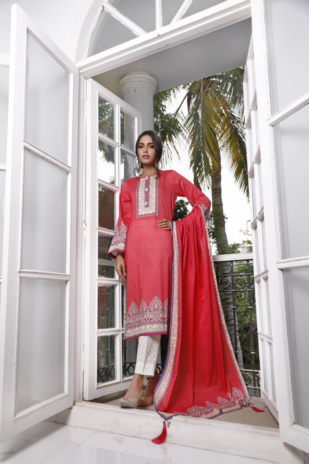 Ittehad Crystal Lawn'21 D # 21114 Pink