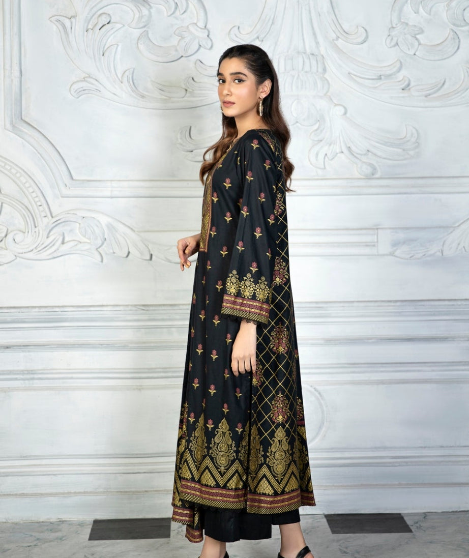 Ittehad Crystal Lawn`21 D#21160 (Black)