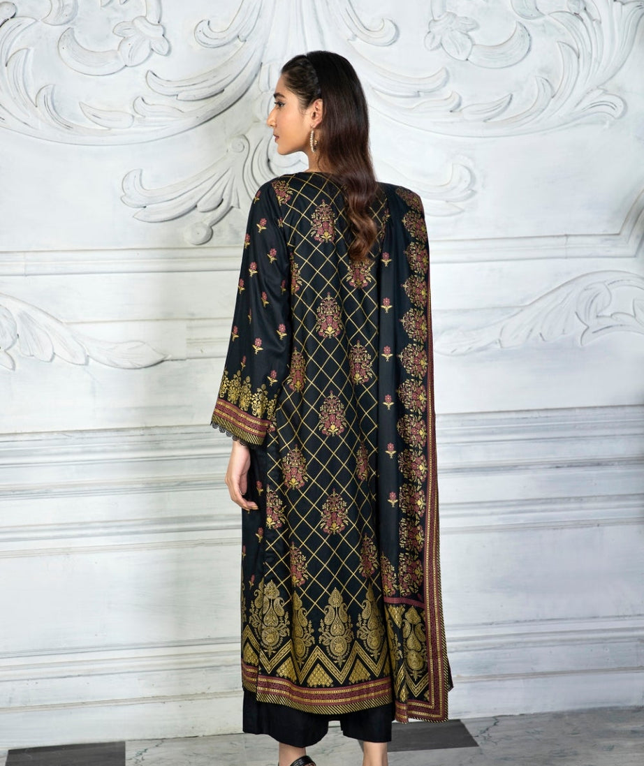Ittehad Crystal Lawn`21 D#21160 (Black)