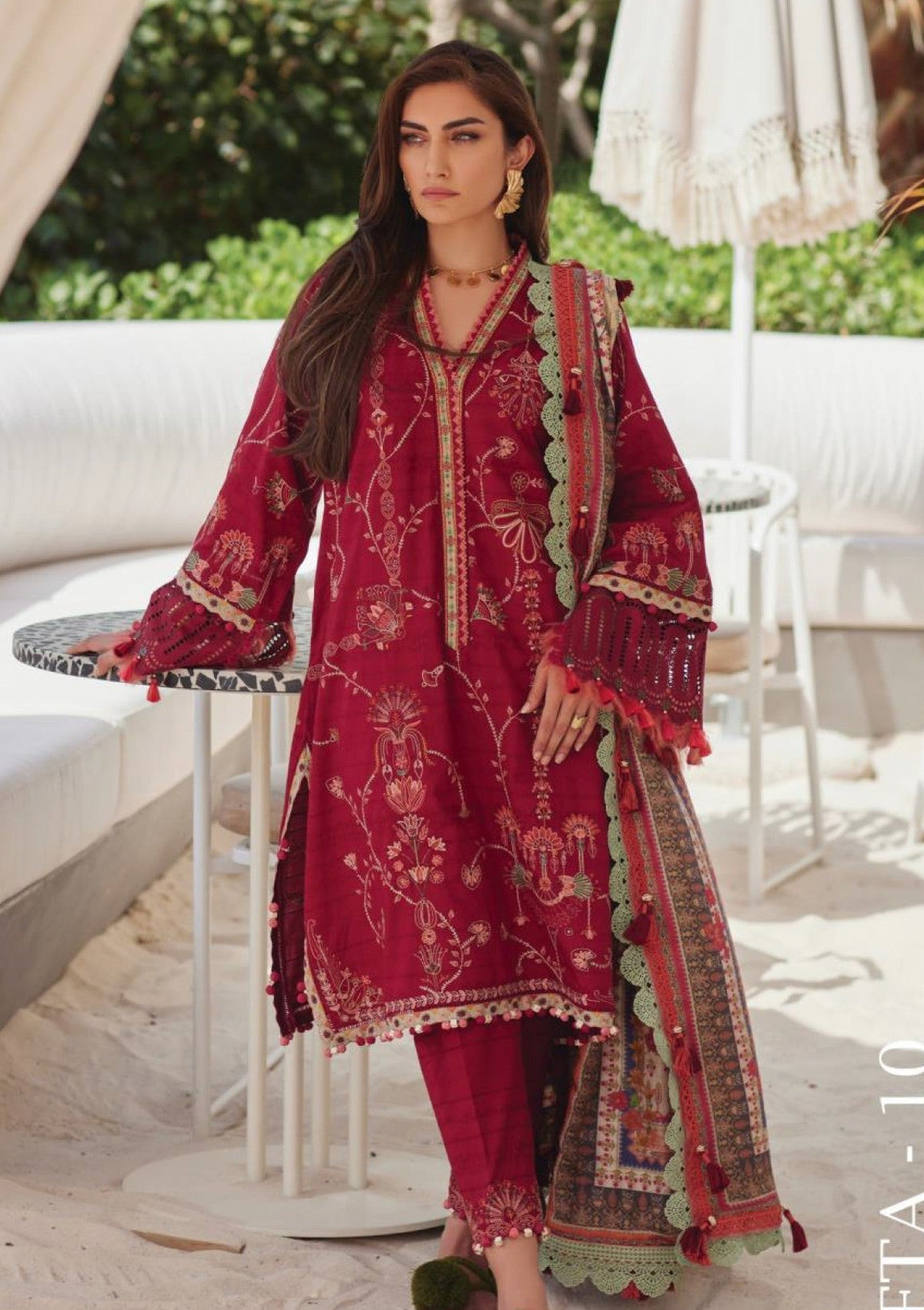 Farah Talib Aziz WES Luxury'25 FTL25#10 - Rosemary Red