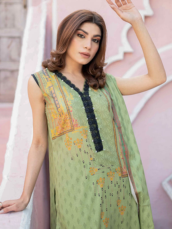 Firdous Print Lawn`22 D#2367 Green