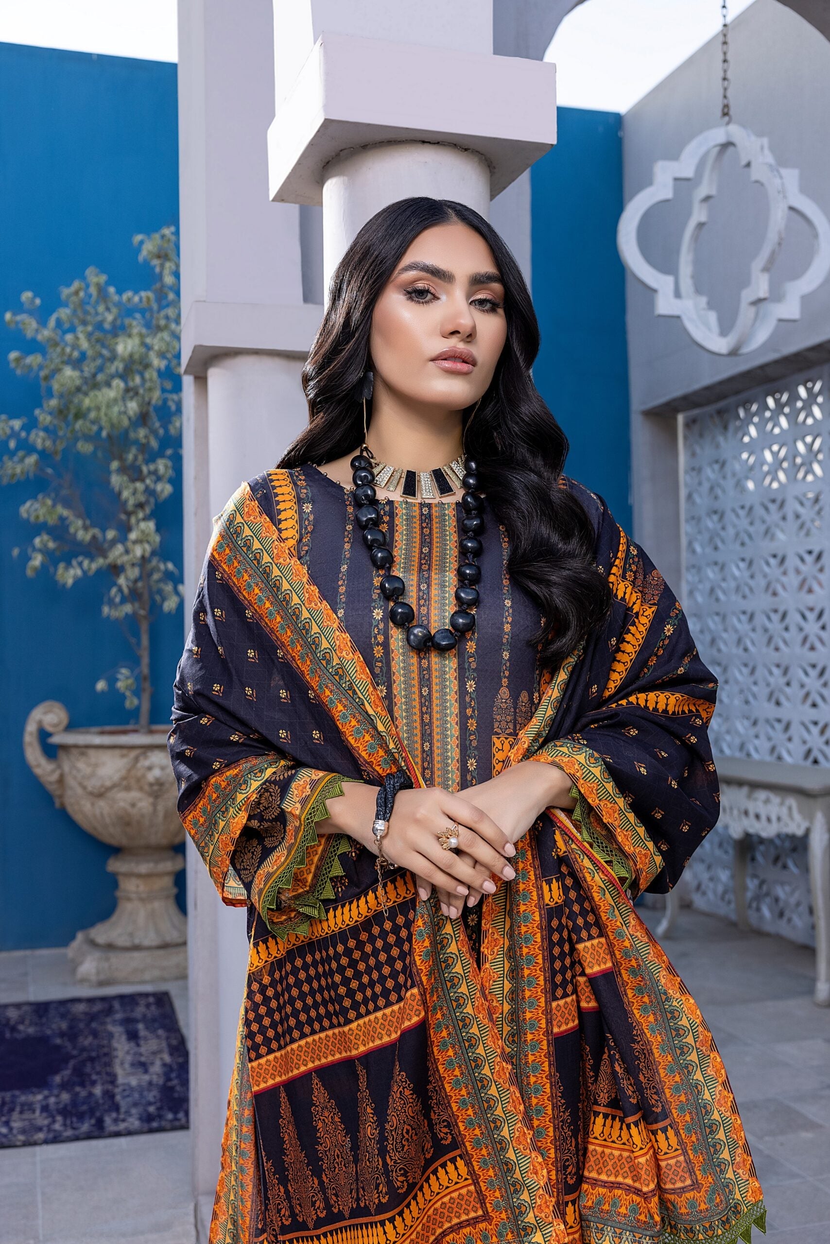 Salina Digital Print Lawn'22 Vol-2 D Grey