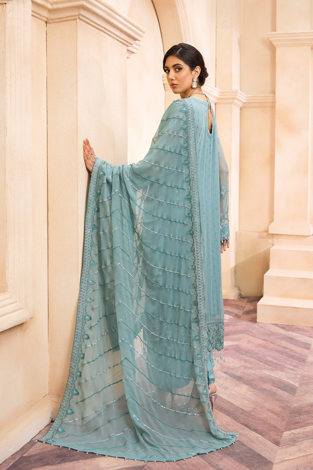 Farasha Emb Chiffon`22 D#08 (Vol-1)
