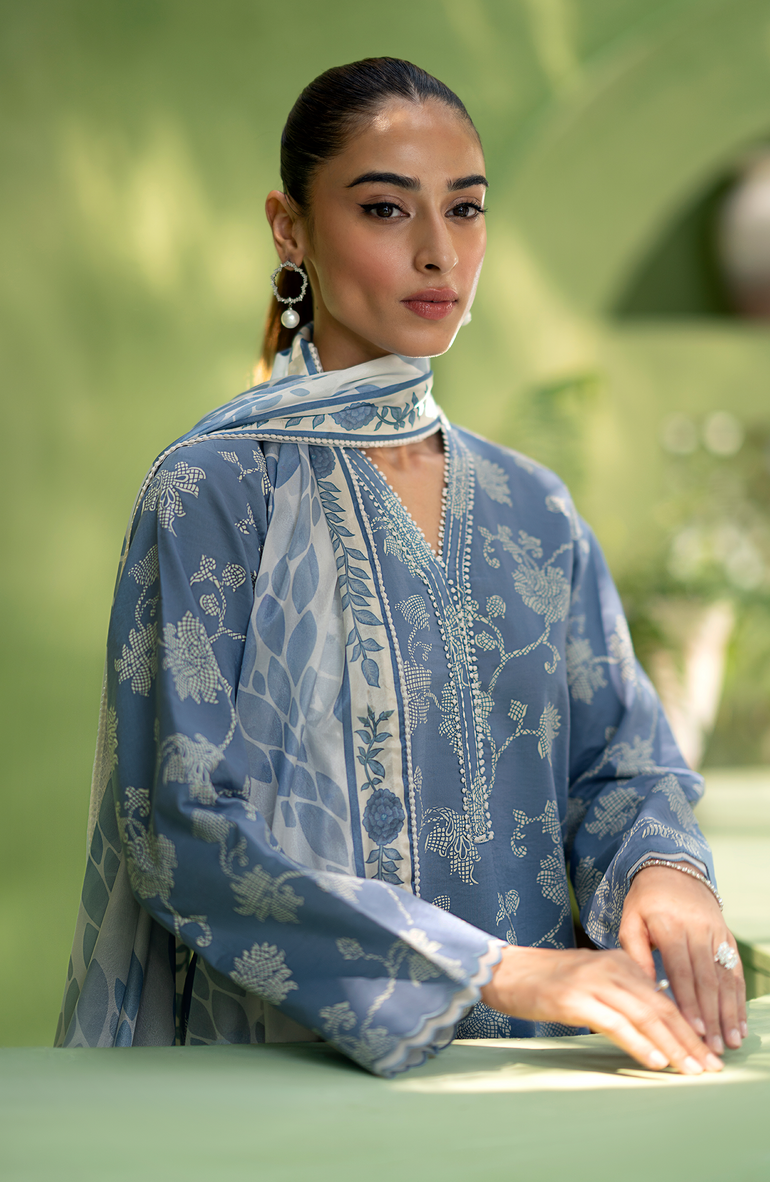 Seran Artisan Lawn`25 D#08 AEGEAN