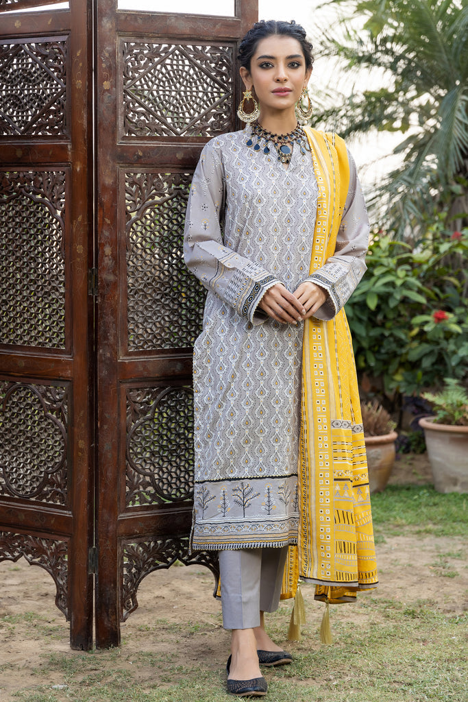 Lakhany Print Lawn`22 D#3010 Grey