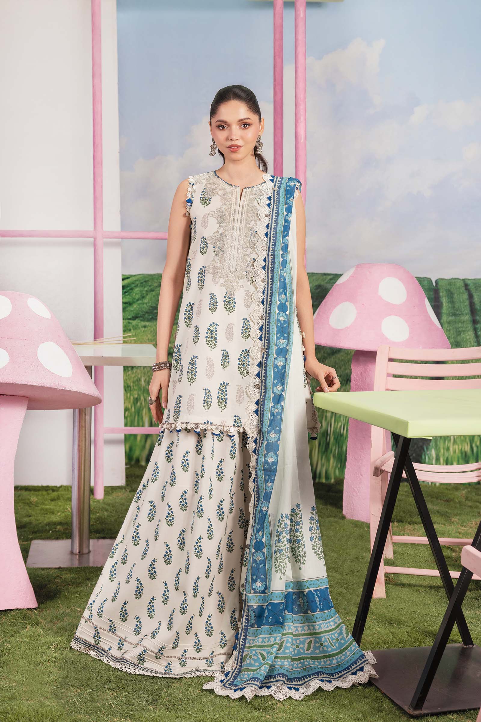 Maria.B M Basics S/S Lawn`26 D#05-A