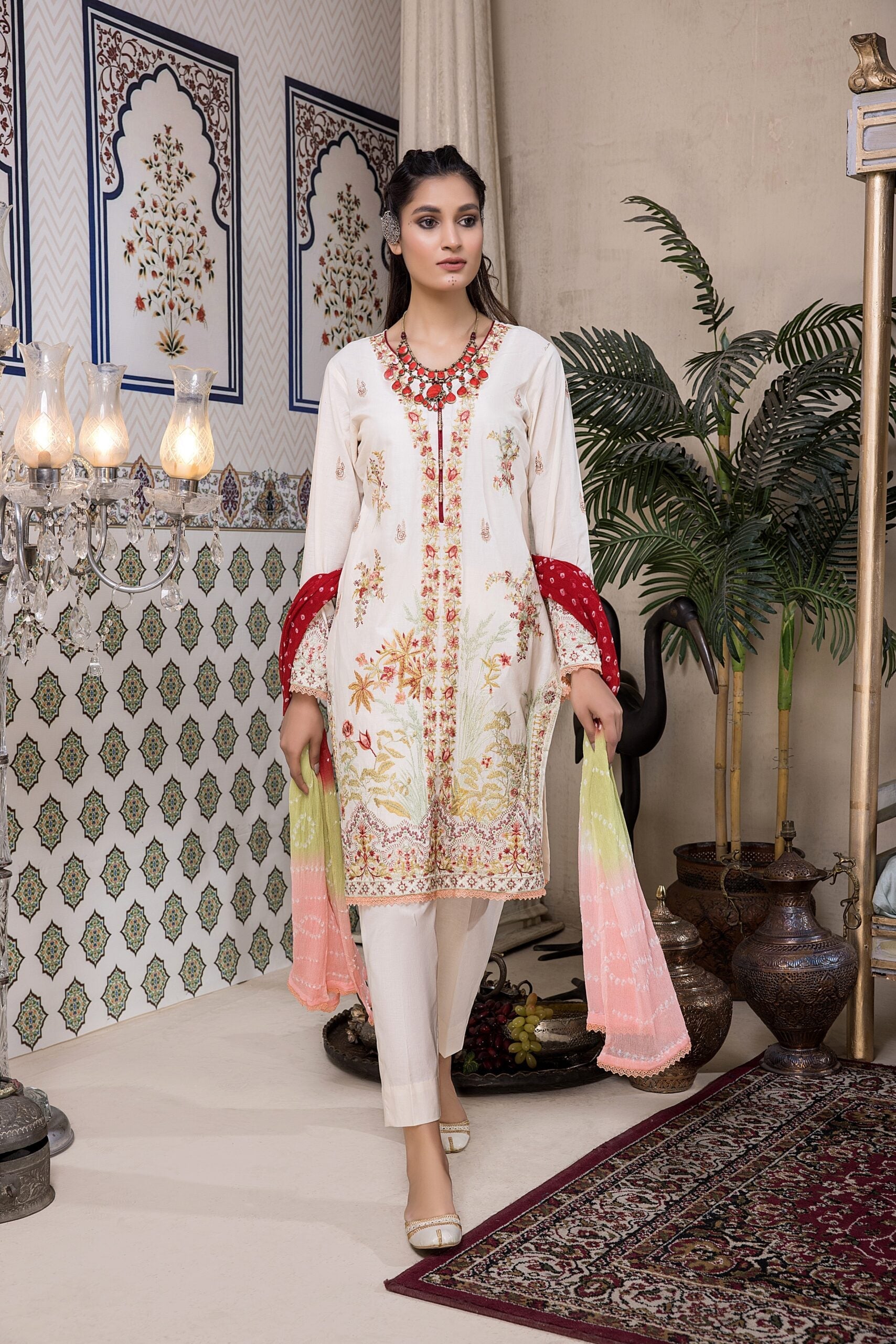 Kalyan Chikankari Bandhani'22 Skin