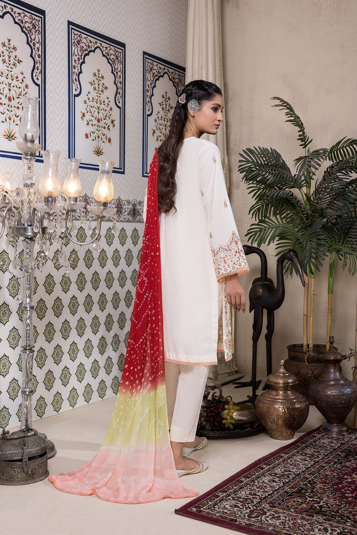 Kalyan Chikankari Bandhani'22 Skin