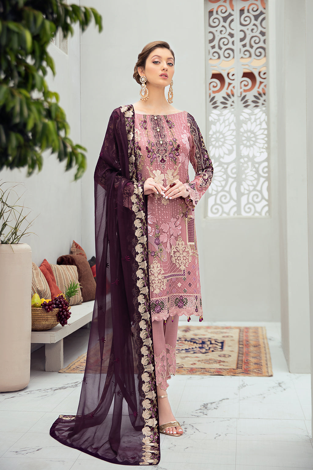 Ramsha Rangoon Collection`22 D#607 (Vol-6)