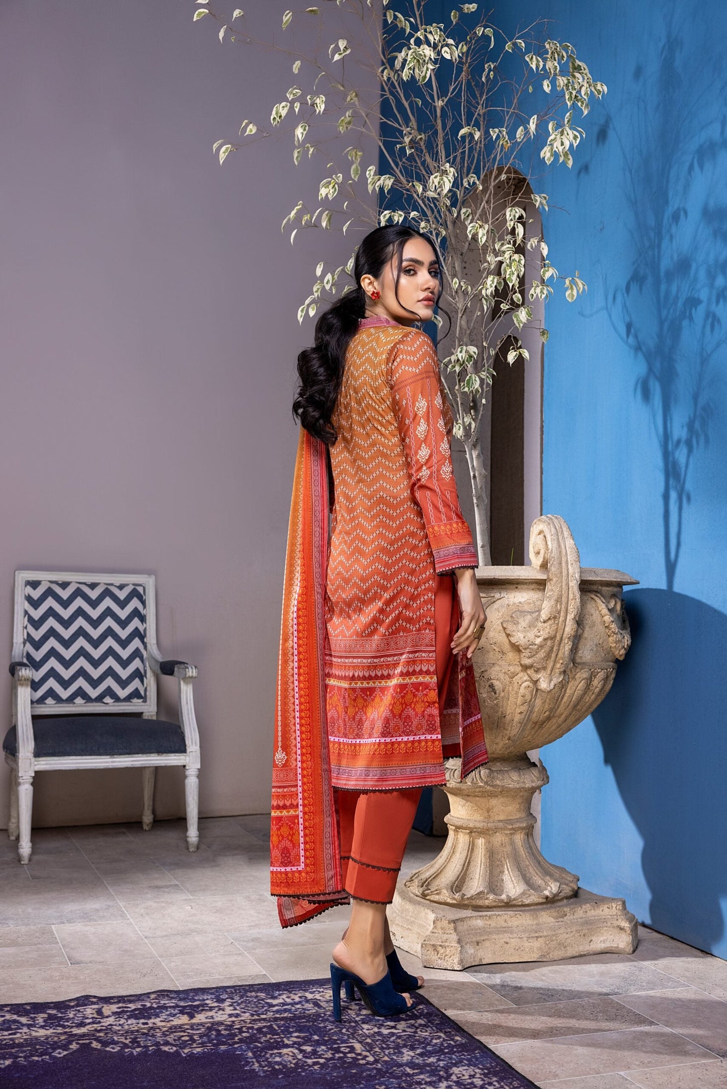 Salina Digital Print Lawn'22 Vol-2 Golden