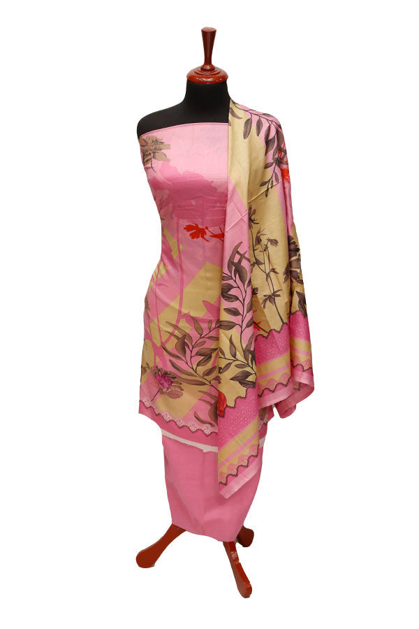 Al-Hamra Designer Lawn`22 D#411 Pink
