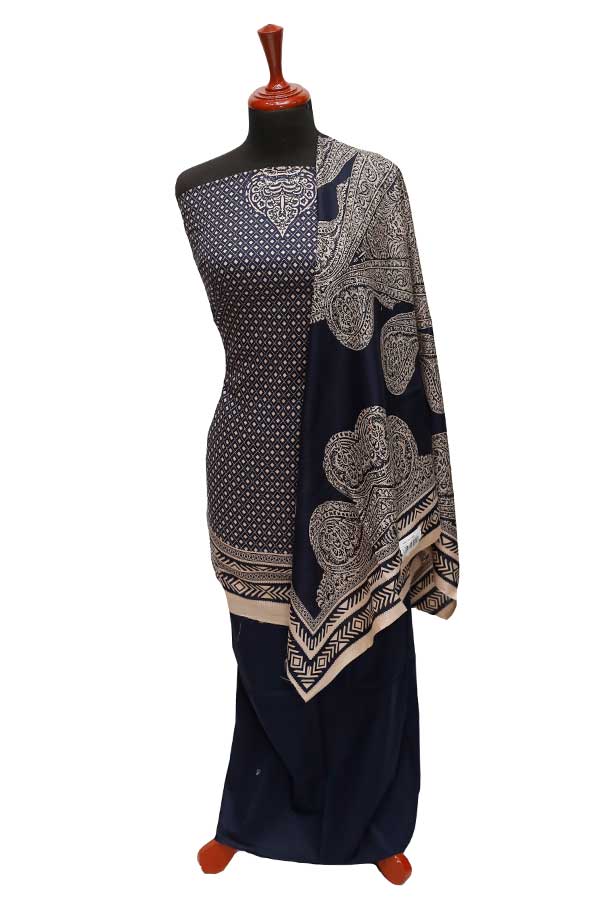Al-Hamra Designer Lawn`22 D#412 N Blue