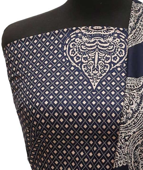 Al-Hamra Designer Lawn`22 D#412 N Blue