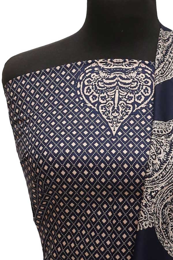 Al-Hamra Designer Lawn`22 D#412 N Blue