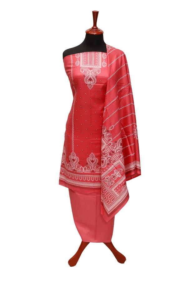 Al-Hamra Designer Lawn`22 D#421 Pink