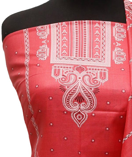 Al-Hamra Designer Lawn`22 D#421 Pink