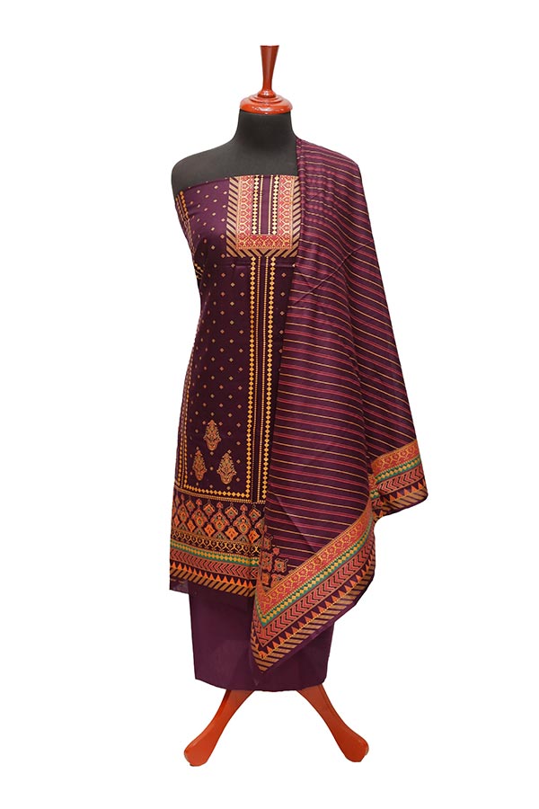 Al-Hamra Designer Lawn`22 D#432 Purple