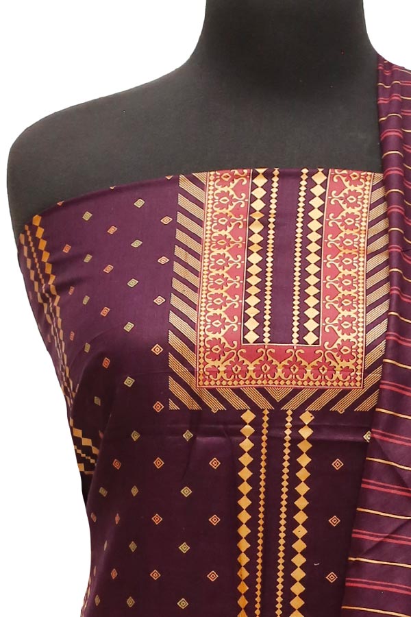 Al-Hamra Designer Lawn`22 D#432 Purple