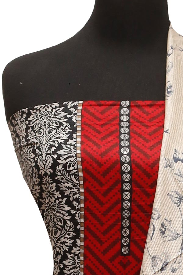 Al-Hamra Designer Lawn`22 D#436 Red