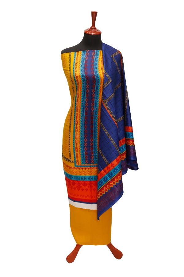 Al-Hamra Designer Lawn`22 D#437 Golden