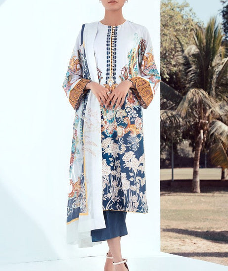 AL Karam S/S Lawn`21 SS#14 (Blue)